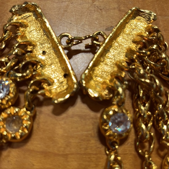 Unstamped Designer look Couture Style Collar Vintage no brand store ticket new - Picture 9 of 12